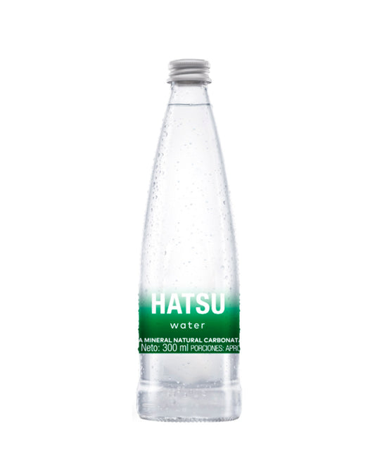 Agua natural mineral carbonatada Hatsu 300 ml