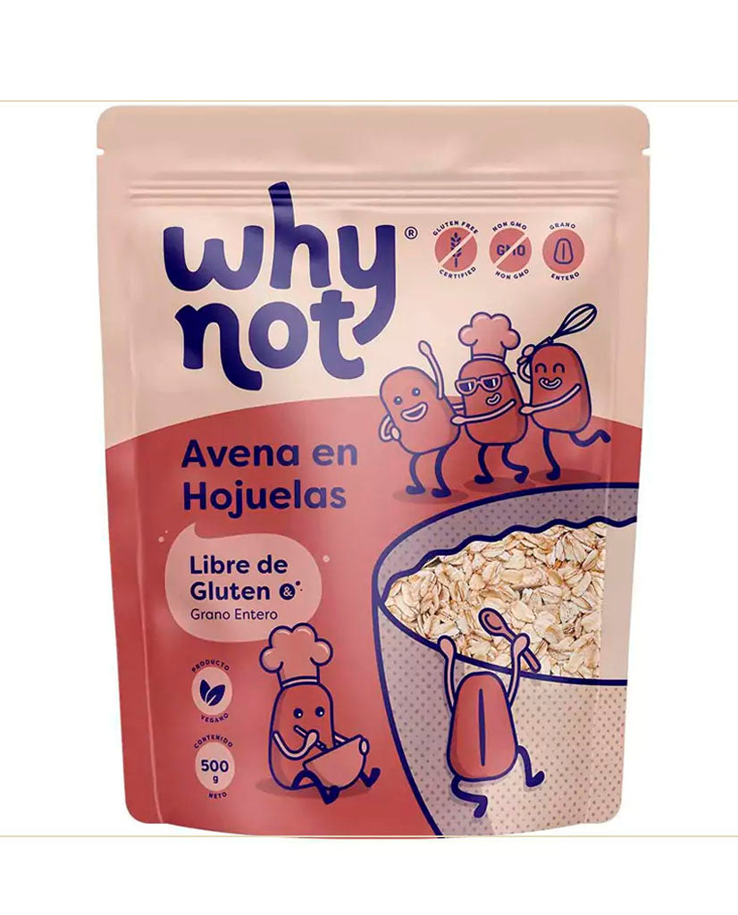 Bolsa de avena natural Paranice para desayunos y repostería.