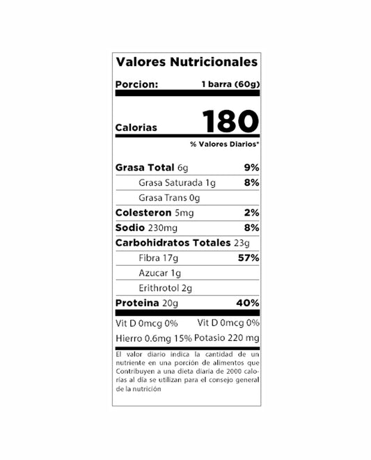 Barra brownie de chocolate "Quest" 60 gr