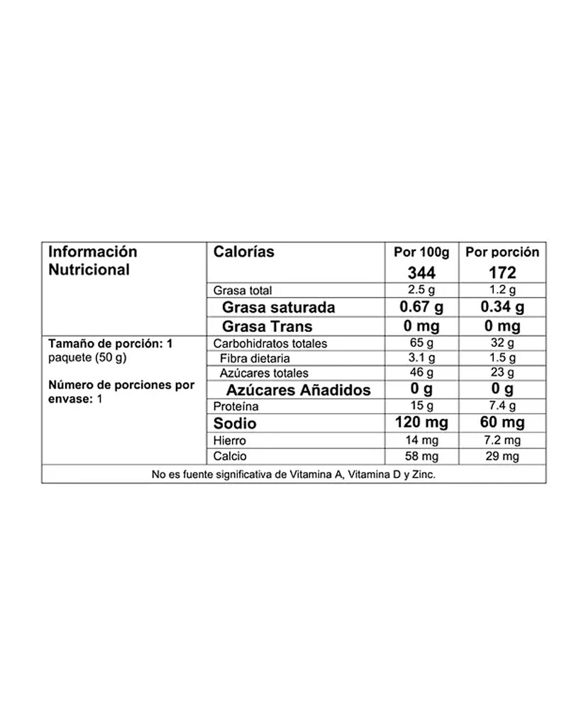Barra de proteìna vegetal banano y cacao Naturela 50 gr