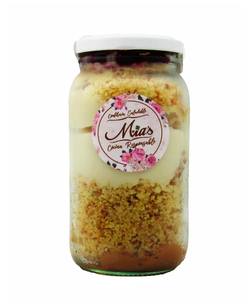 Postre Bolo de pote pequeño vainilla con arequipe Mias