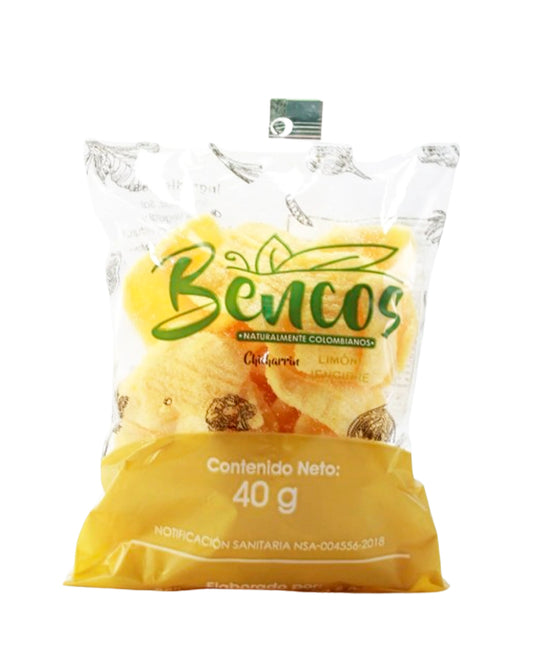 Chicharrin limón jengibre "Bencos" 40 gr