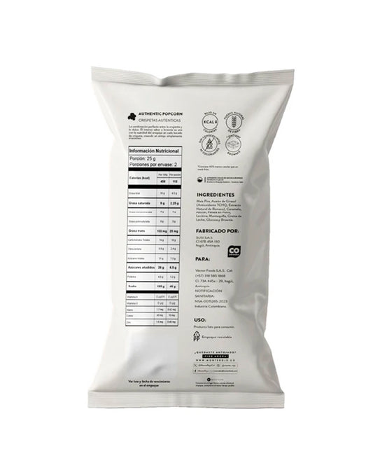 Crispetas brownie arequipe "Monterojo" 50 gr