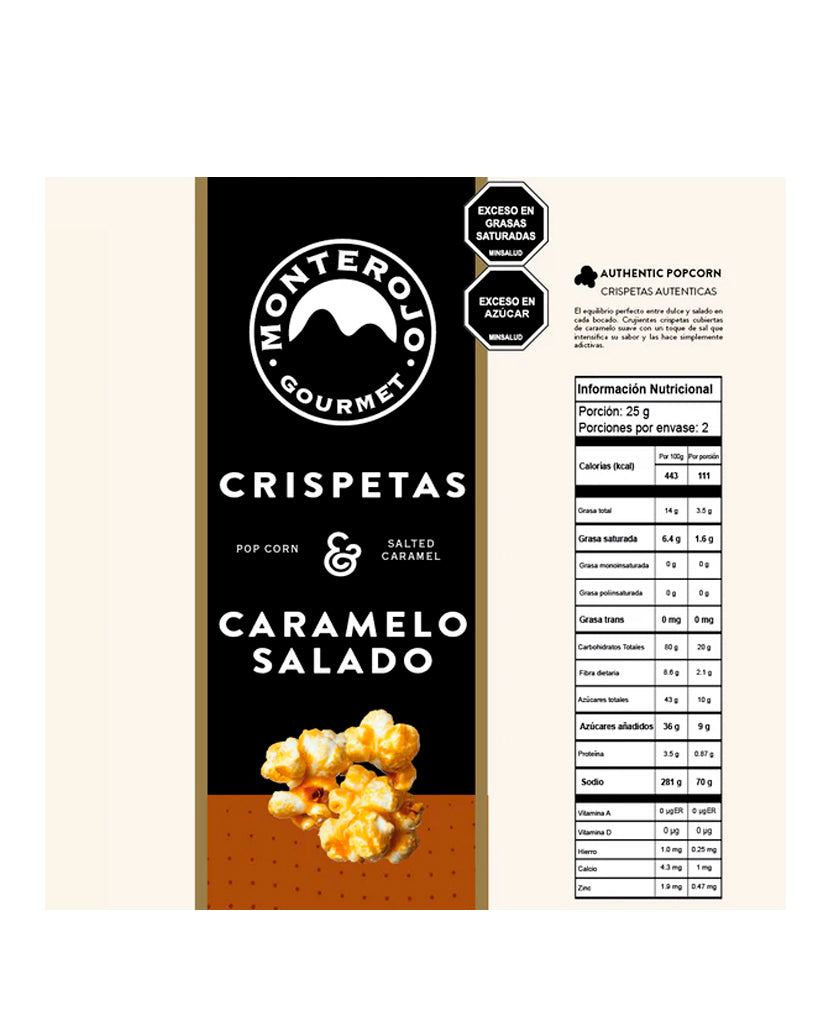 Crispetas caramelo salado "Monterojo" 50 gr