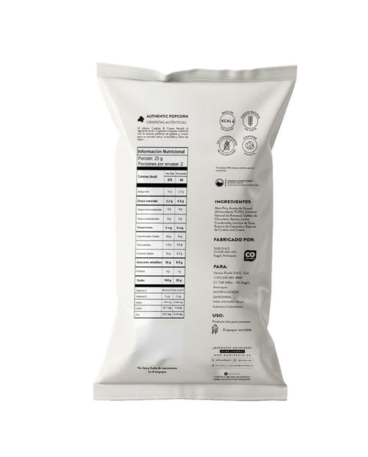 Crispetas cookies and cream "Monterojo" 50 gr