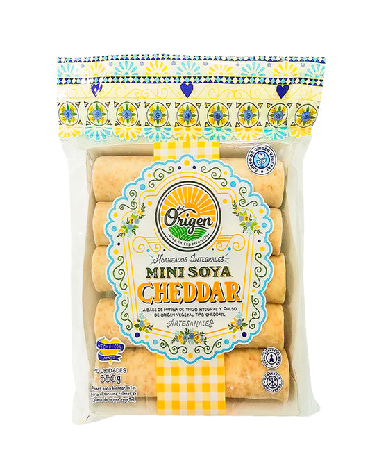 Deditos mini soya cheddar Del origen 10 unds