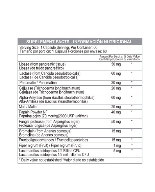Enzymax Healthy america 60 caps