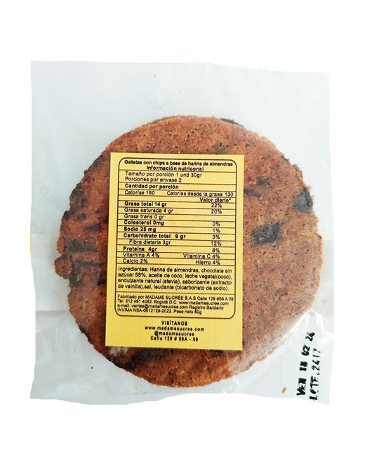 Galletas chips keto Madame sucree 2 unds