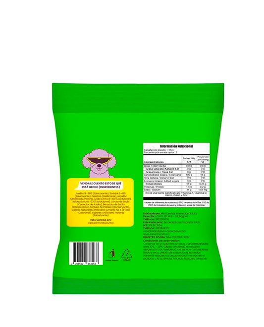 Gomitas de gelatina de naranja Supermundo 30 gr