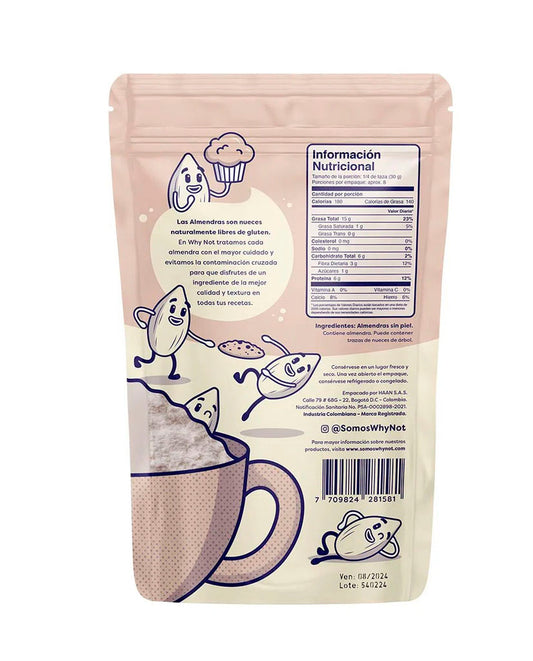 Harina de almendra Why not 250 gr Sin Gluten