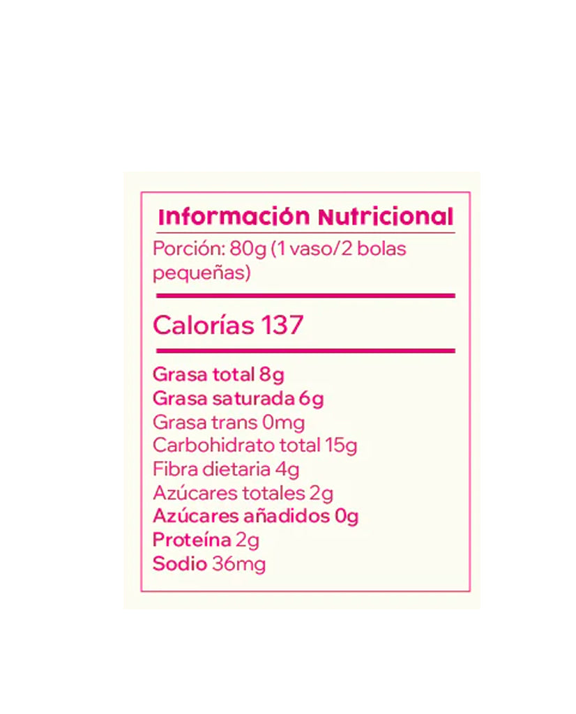 Helado de coco "Bodai" 80 gr