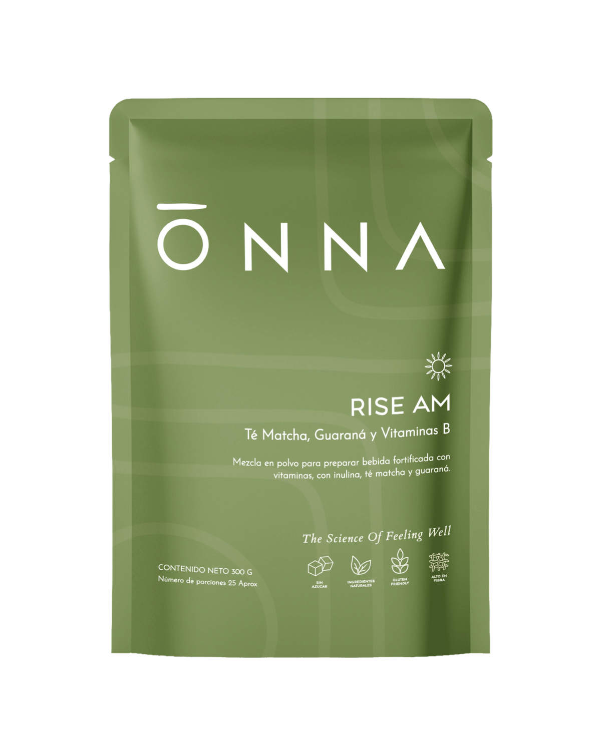 Rise AM te matcha guarana y vitamina B Onna 300 gr