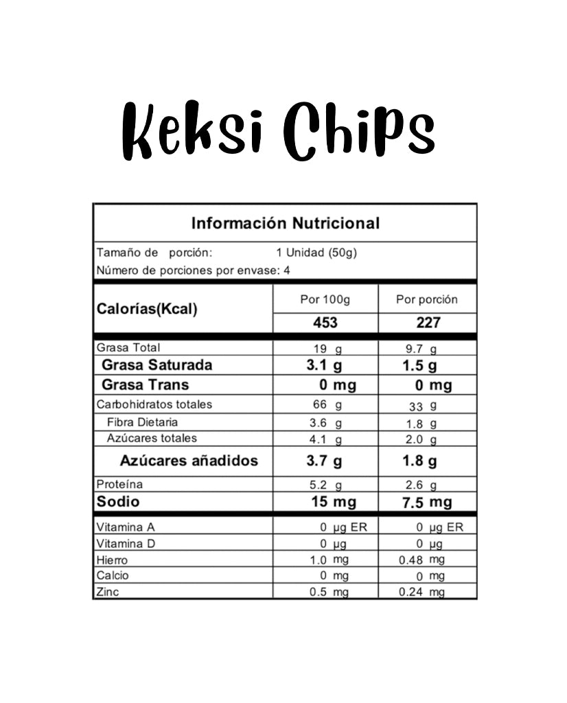 Keksi chips Reborn 4 unds (Galletas)