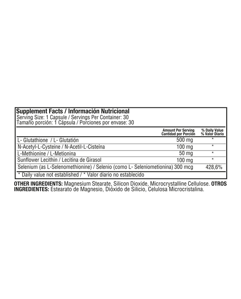 L-Glutathione 500mg Healthy america 30 caps
