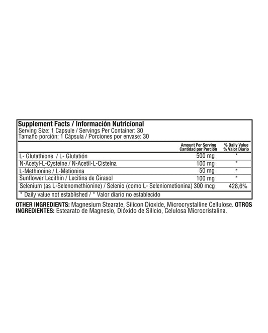 L-Glutathione 500mg Healthy america 30 caps