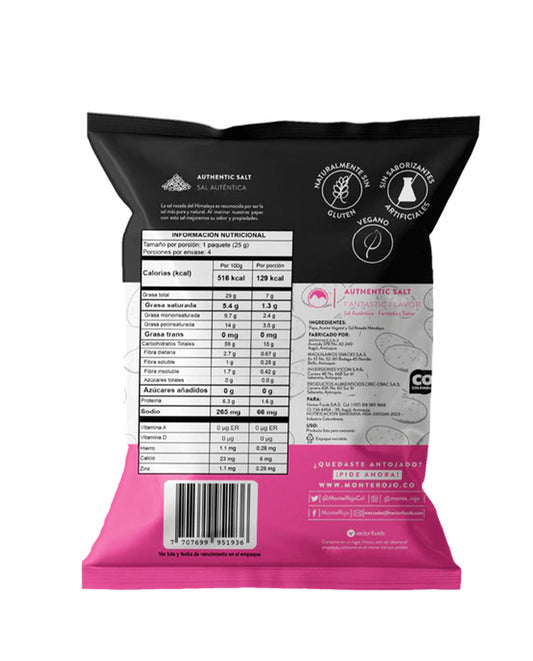 Papas sal rosada himalaya "Monterojo"