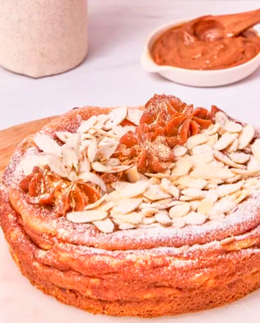 Porción de tarta de queso libre de culpa