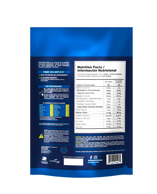 Proteína Whey elite choco avellana Vitanas 2 lb