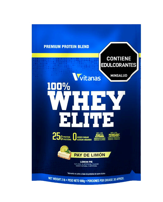 Proteína Whey elite pay de limón Vitanas 2 lb