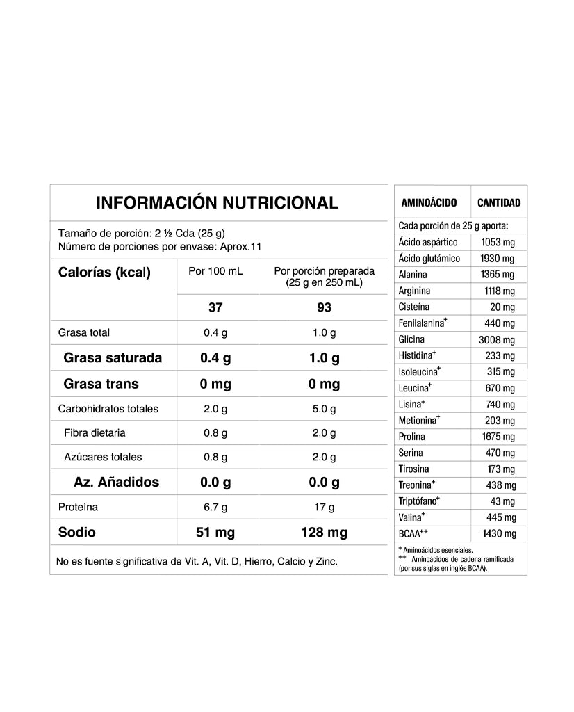 Proteina bone broth power vainilla caramel Savvy 280 gr