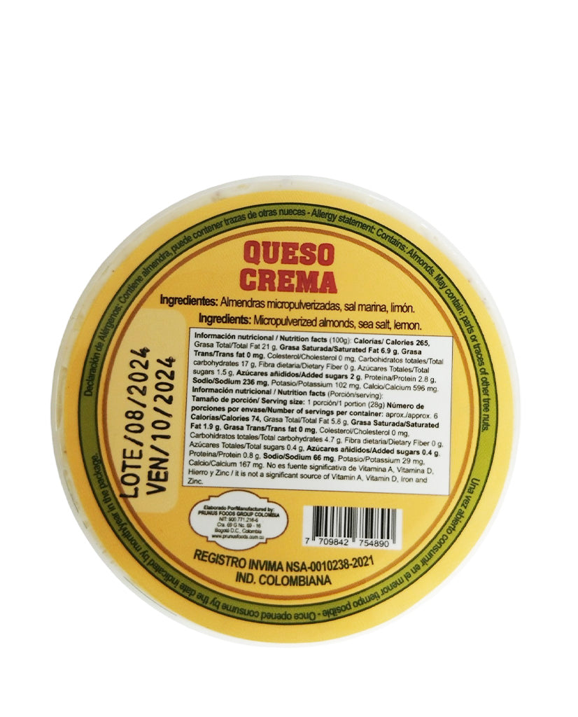 Queso crema de almendra Badem