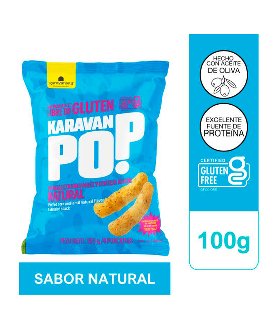 Snack de maíz y lenteja natural "Karavansay" 100 gr