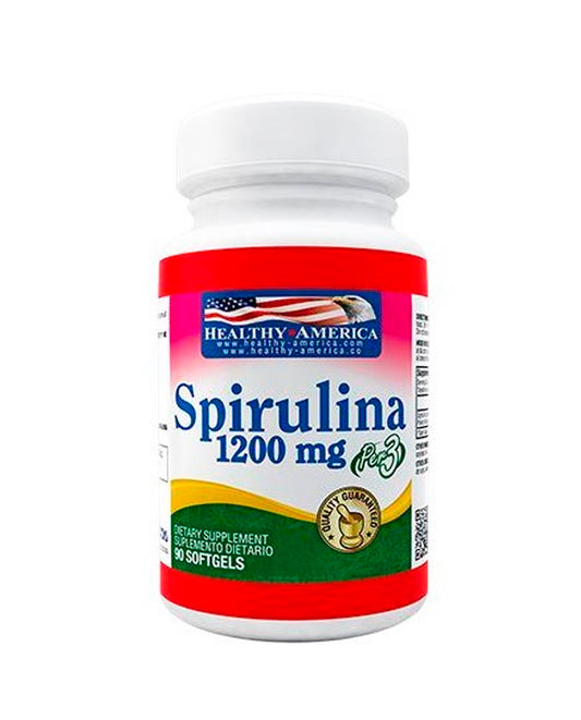 Spirulina 1200mg Healthy america 90 caps