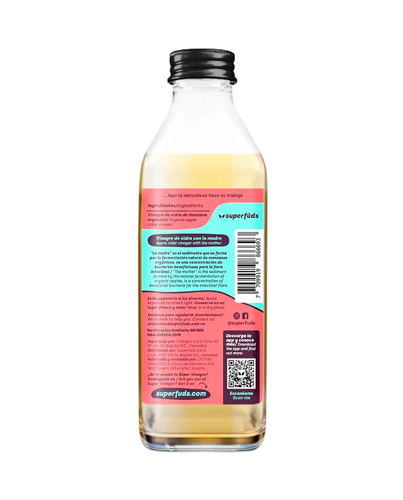 Super vinagre orgánico "Supermundo" 500 ml
