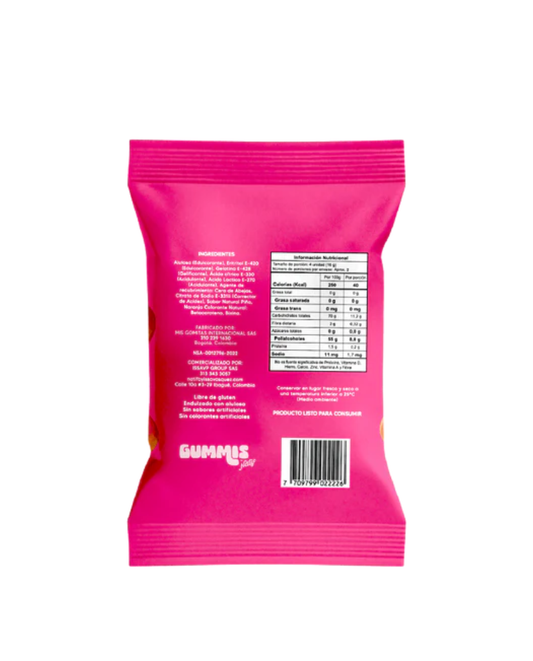 Gummis aros de piña naranja "Natif" 30 gr