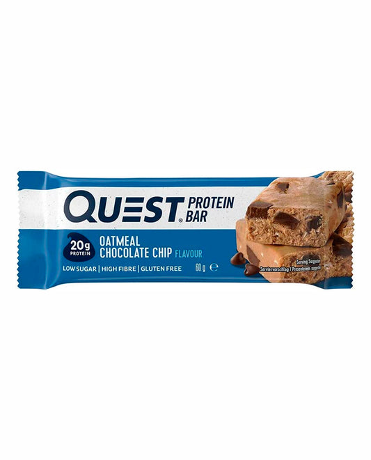 Barras de proteina oatmeal chocolate chip "Quest" 60 gr