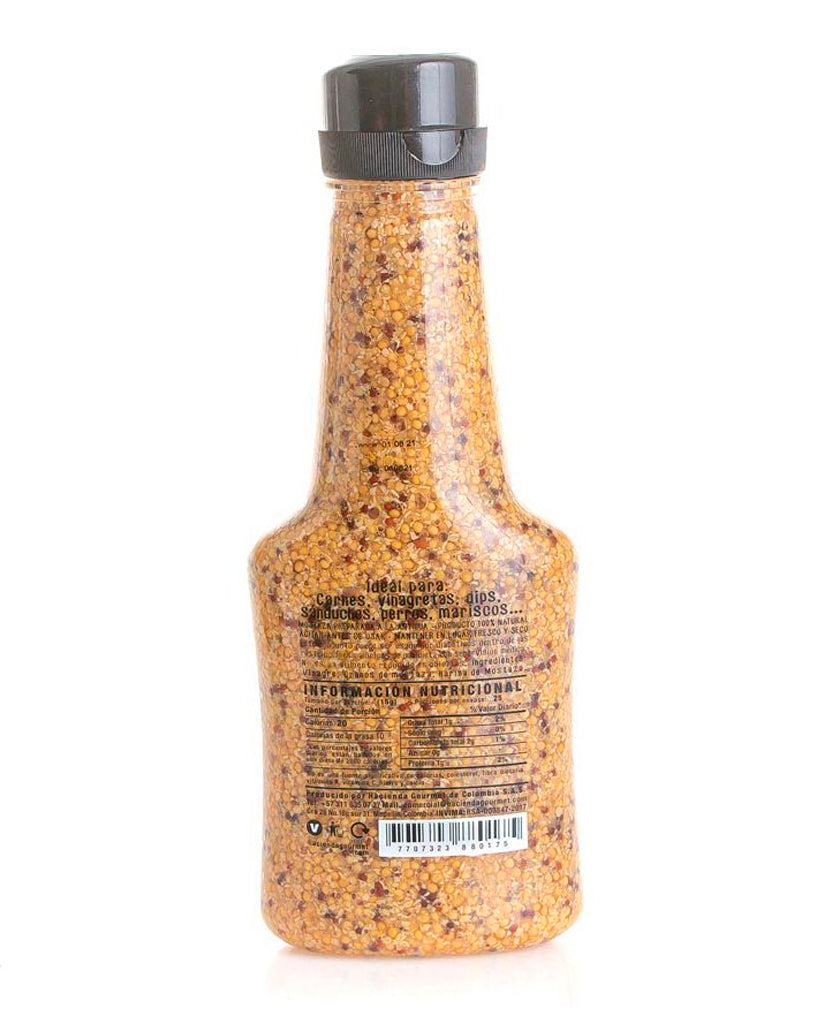 Mostaza finas hierbas "Hacienda Gourmet" 380 gr