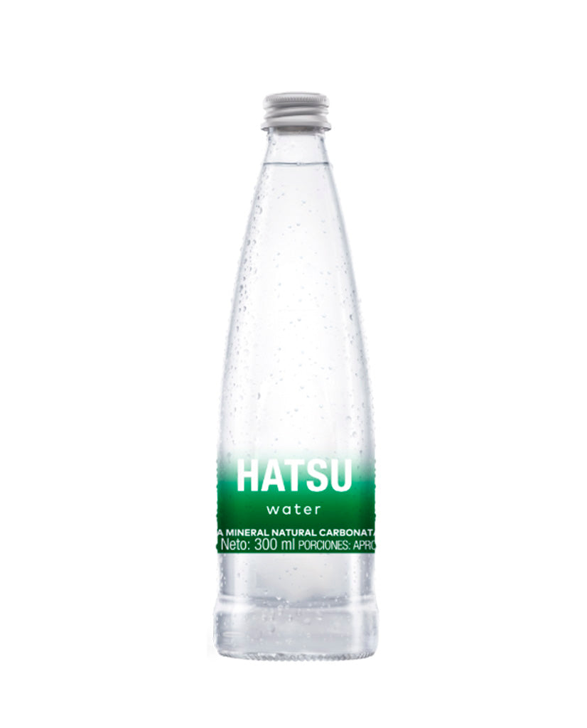 Agua natural mineral carbonatada Hatsu 300 ml