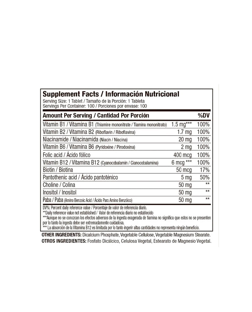 B-Complex Medical green 100 tabletas