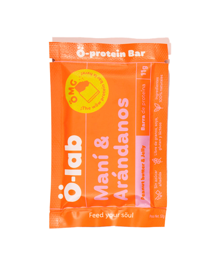 Barra de proteína maní & arándanos O-lab 50 gr