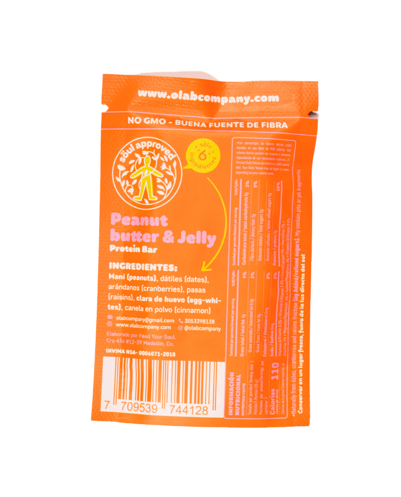 Barra de proteína maní & arándanos O-lab 50 gr