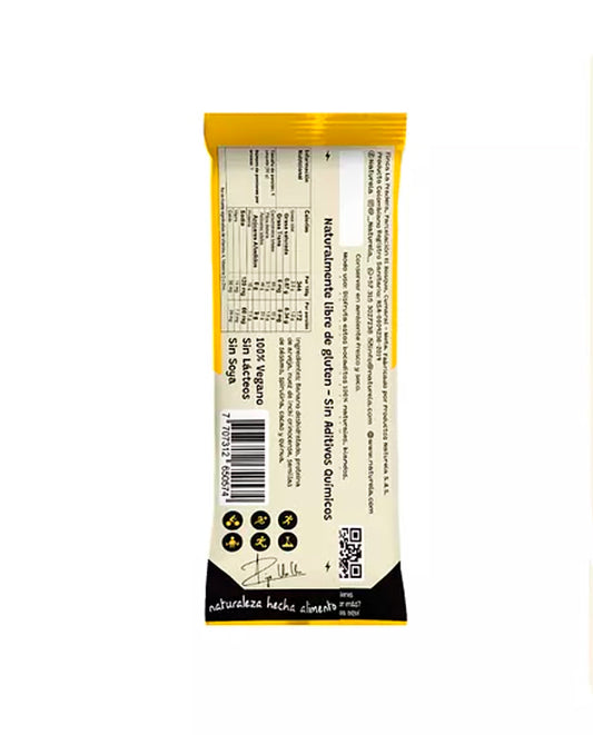 Barra de proteìna vegetal banano y cacao Naturela 50 gr