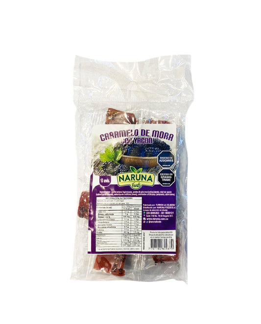 Caramelo de mora con yacon Naruna 10 unds