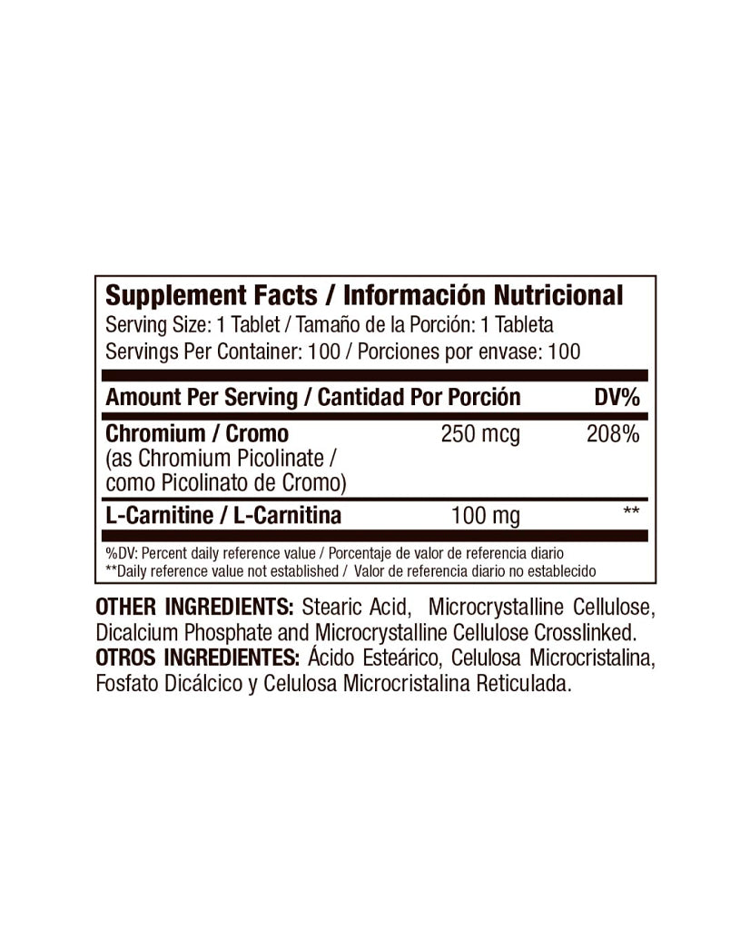 Chromiun picolinate Medical Green 100 tabletas