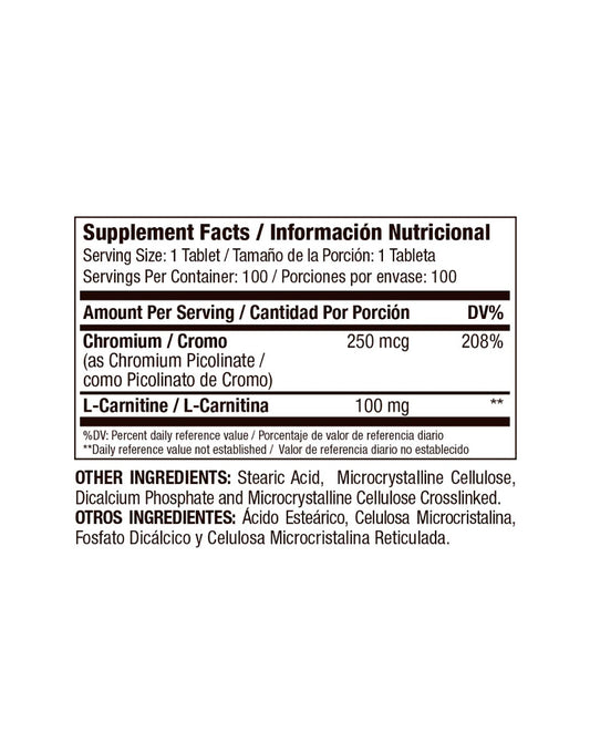 Chromiun picolinate Medical Green 100 tabletas