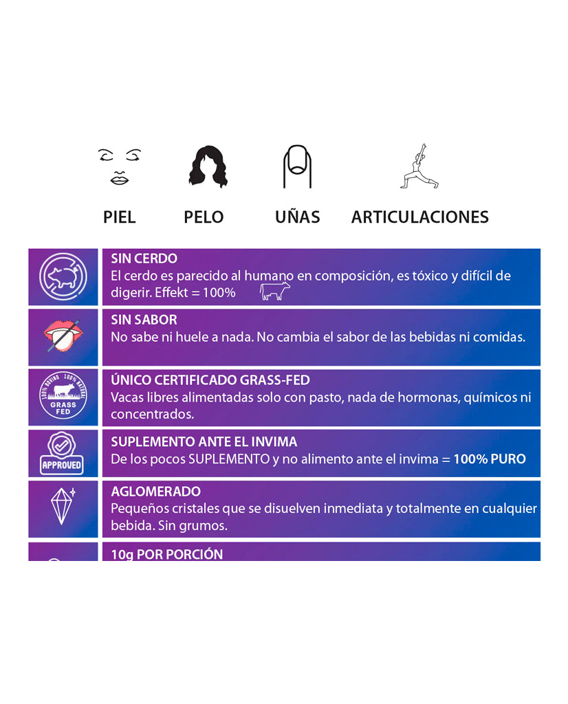 Colágeno hidrolizado sin sabor "Effekt"