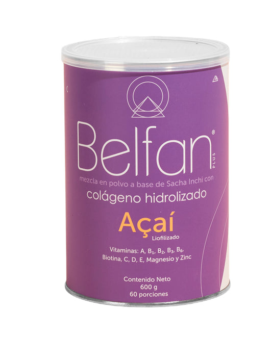 Colageno hidrolizado acai liofilizado Belfan 600 gr