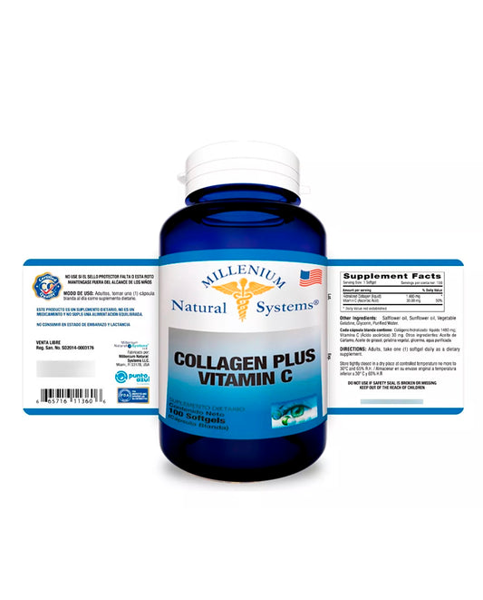 Collagen plus vitamina c Millenium 60 caps