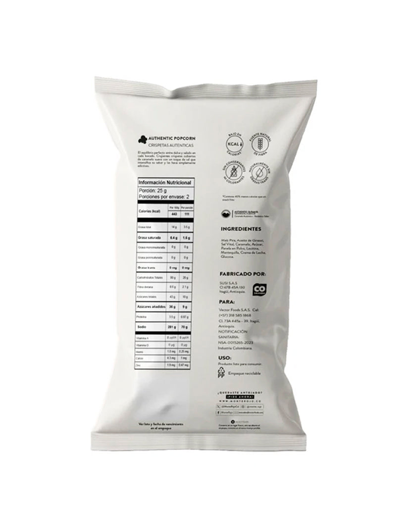 Crispetas caramelo salado "Monterojo" 50 gr