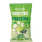Empaque de Crispetas con Proteína Fitcook sabor Limón Pimienta sobre fondo minimalista.