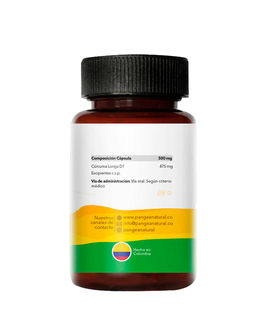 Cúrcuma cápsulas frasco x 60 Pangea