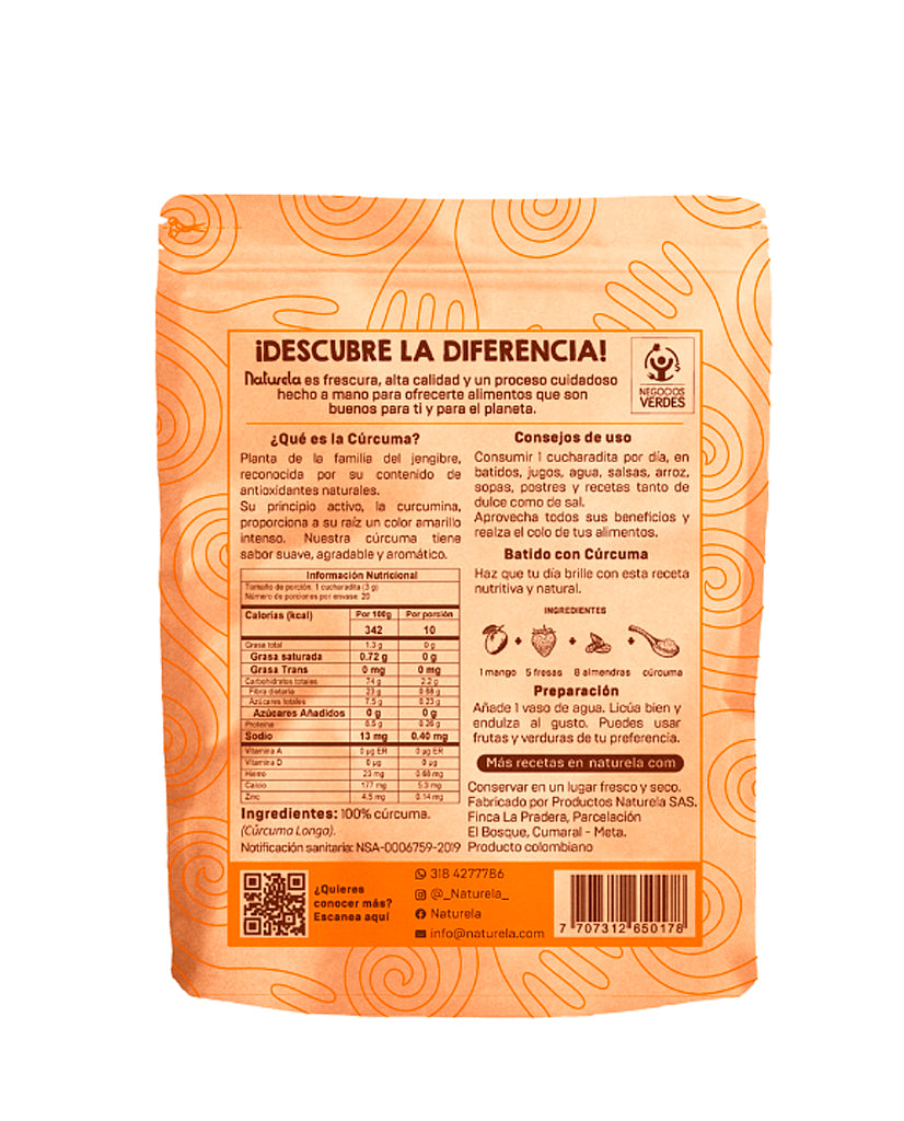 Cúrcuma en polvo Naturela 100 gr