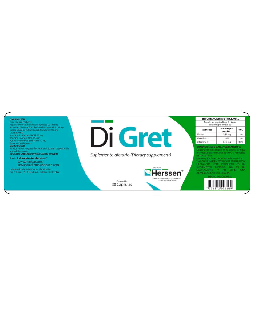 Di Gret Herssen 30 caps
