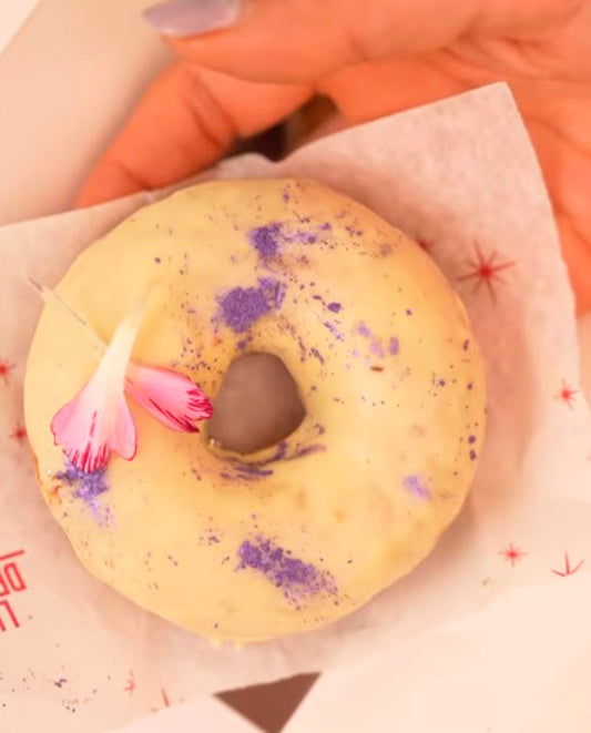 Donut arándanos y chocolate blanco Libre de culpa