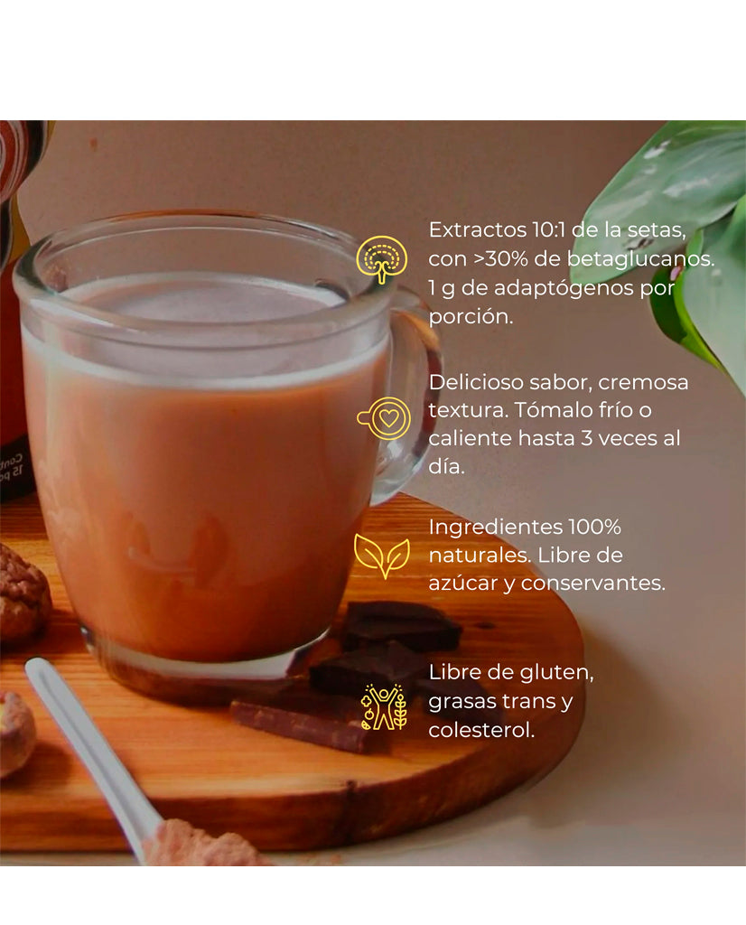 El corazón me latte cacao Vital setas 300 gr