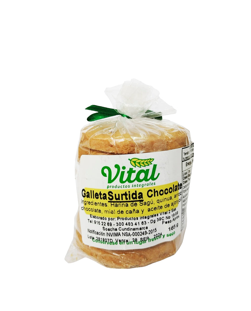 Galleta surtida de chocolate Vital 7 unds 120 gr